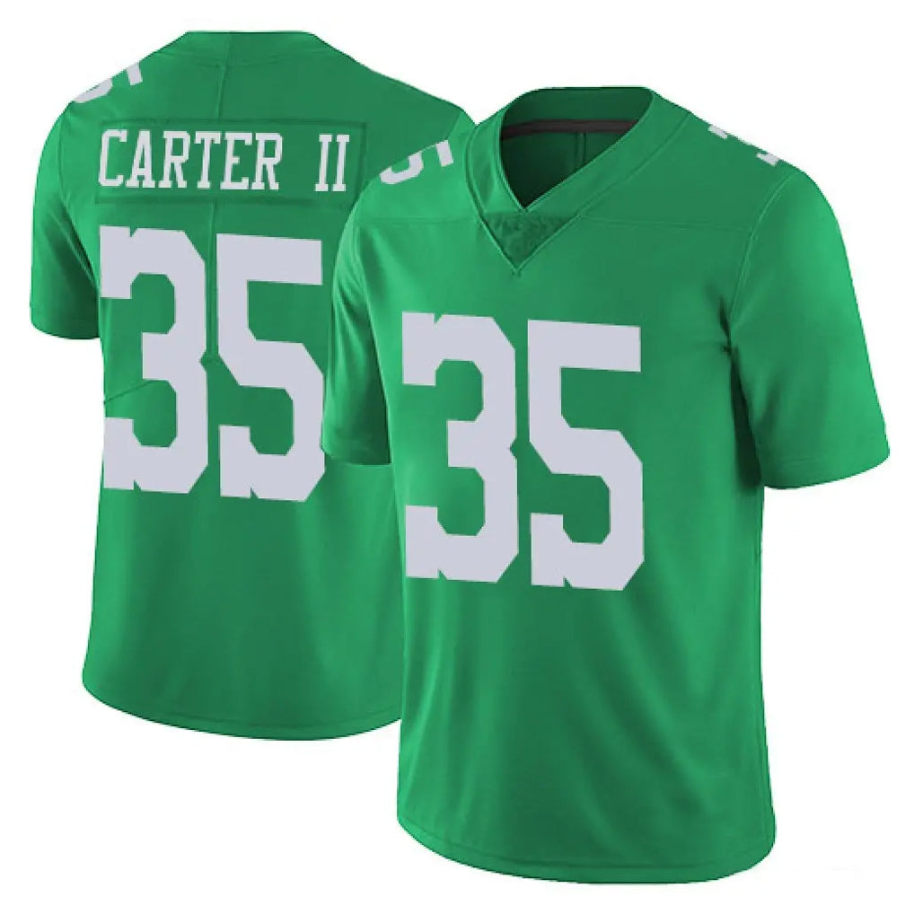 Johmsee P.Eagles #35 Michael Carter II Player Green Limited Vapor Untouchable Home Game Stitched Jerseys