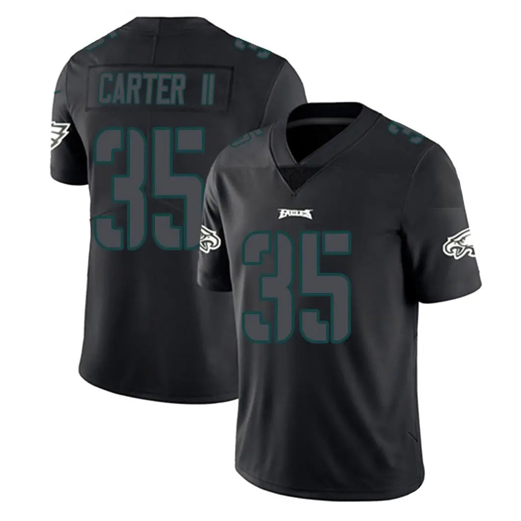 Johmsee P.Eagles #35 Michael Carter II Player Limited Black Impact Home Game Stitched Jerseys