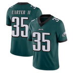 Johmsee P.Eagles #35 Michael Carter II Player Team Color Green Vapor Untouchable Home Game Stitched Jerseys