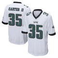 Johmsee P.Eagles #35 Michael Carter II Player White Home Game Stitched Jerseys