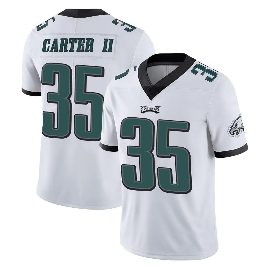 Johmsee P.Eagles #35 Michael Carter II Player White Limited Vapor Untouchable Home Game Stitched Jerseys