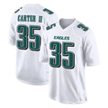 Johmsee P.Eagles #35 Michael Carter II Player White Tundra Fashion Home Game Stitched Jerseys
