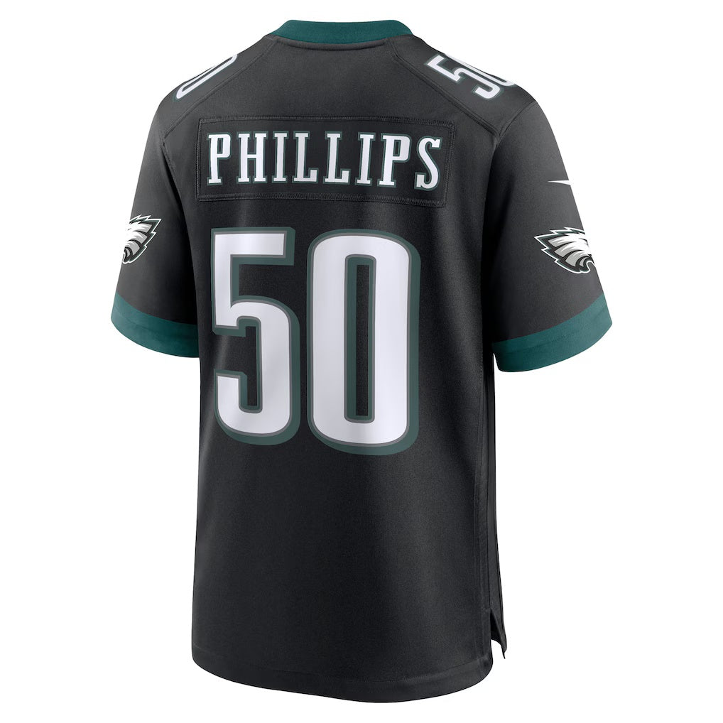P.Eagles #50 Jaelan Phillips Black Alternate Game Stitched American Football Jerseys
