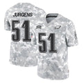 Johmsee P.Eagles #51 Cam Jurgens Player Arctic Camo Salute to Service Limited Game Stitched Jerseys