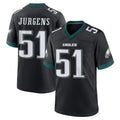 Johmsee P.Eagles #51 Cam Jurgens Player Black Game Home Stitched Jerseys