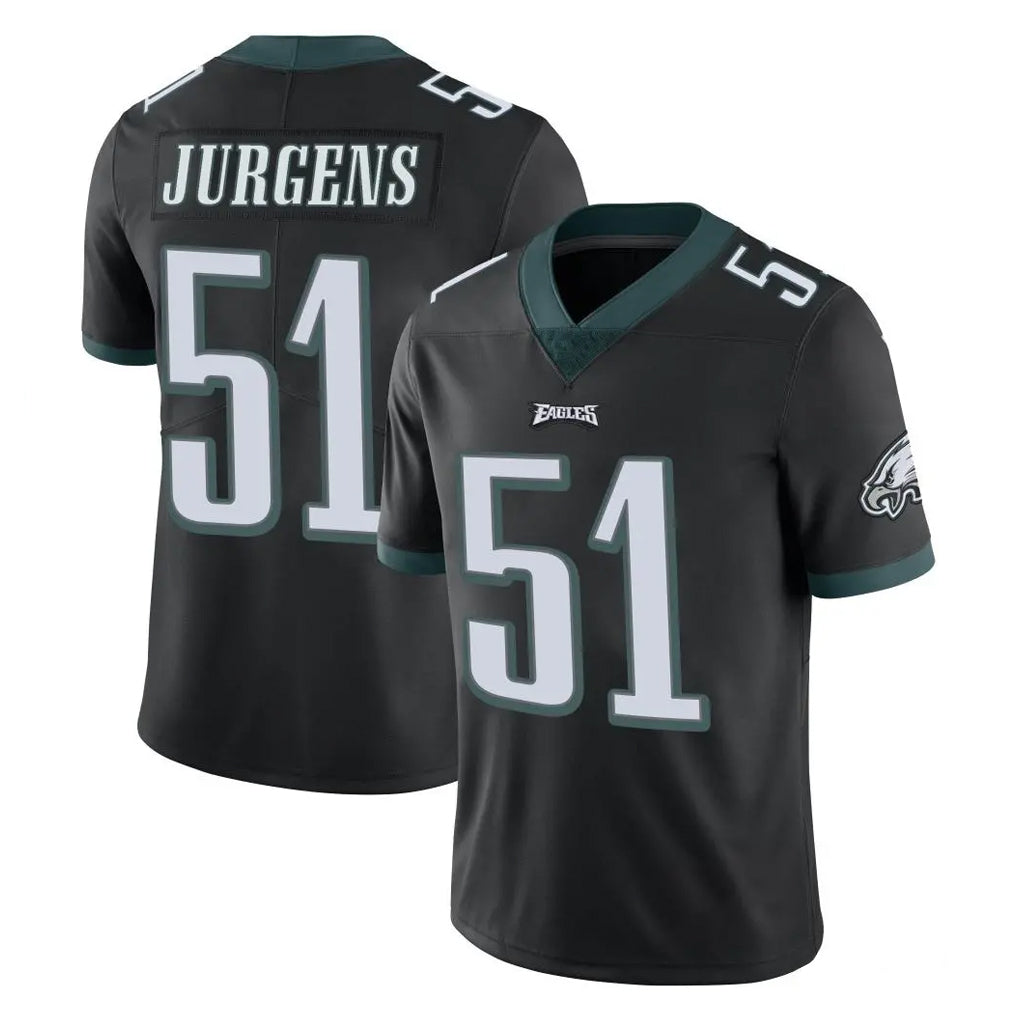 Johmsee P.Eagles #51 Cam Jurgens Player Black Limited Vapor Untouchable Home Game Stitched Jerseys