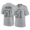 Johmsee P.Eagles #51 Cam Jurgens Player Gray Atmosphere Fashion Home Game Stitched Jerseys