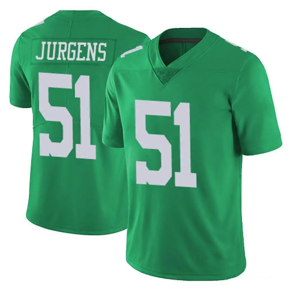Johmsee P.Eagles #51 Cam Jurgens Player Green Limited Vapor Untouchable Home Game Stitched Jerseys