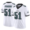 Johmsee P.Eagles #51 Cam Jurgens Player White Limited Vapor F.U.S.E. Home Game Stitched Jerseys