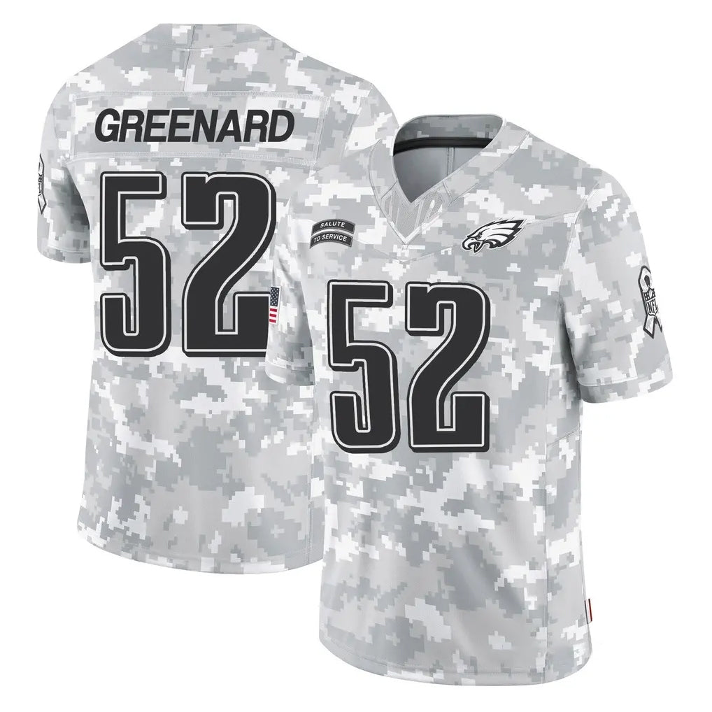 Johmsee P.Eagles #52 Jonathan Greenard Player Arctic Camo Salute to Service Limited Game Stitched Jerseys