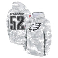 Johmsee P.Eagles #52 Jonathan Greenard Player Arctic Camo Salute to Service Pullover Hoodies Limited Game Stitched Jerseys