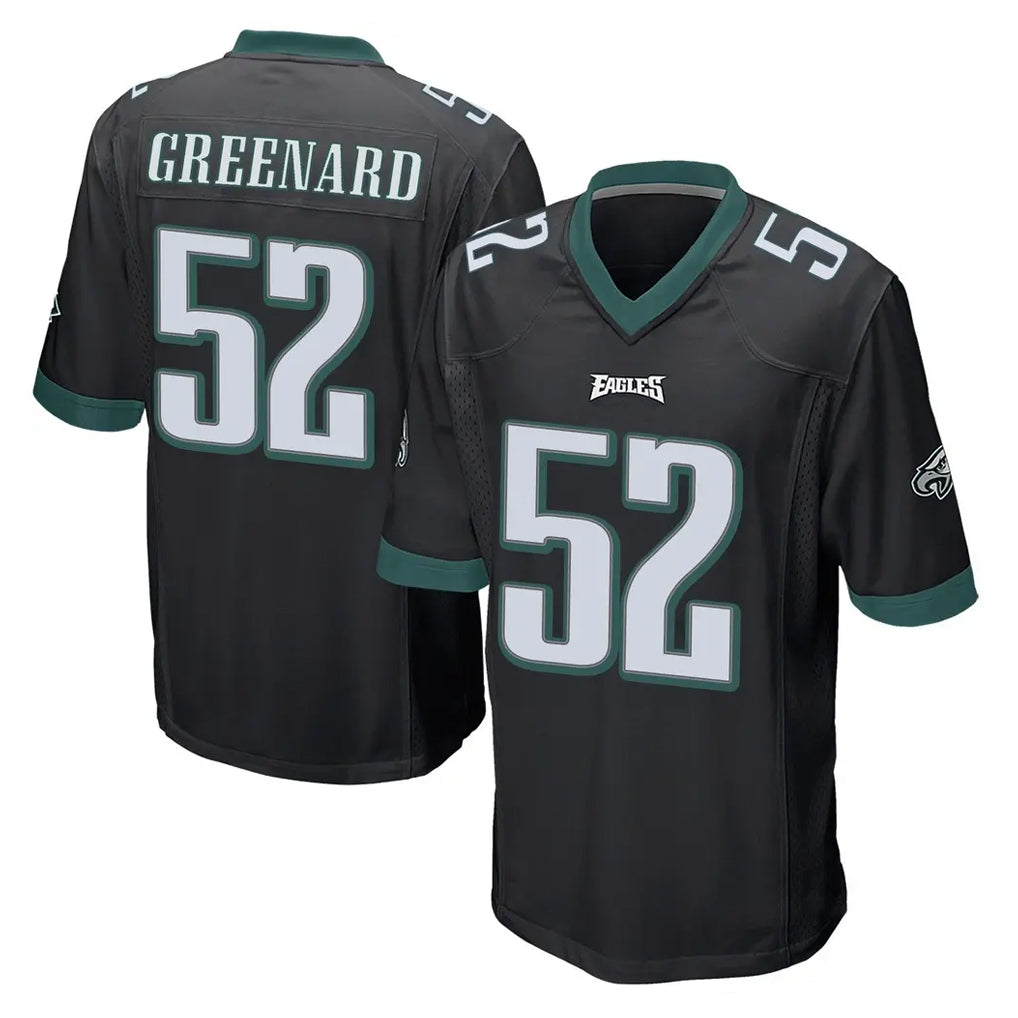 Johmsee P.Eagles #52 Jonathan Greenard Player Black Home Game Stitched Jerseys