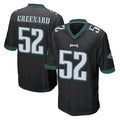 Johmsee P.Eagles #52 Jonathan Greenard Player Black Home Game Stitched Jerseys