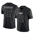 Johmsee P.Eagles #52 Jonathan Greenard Player Black Reflective Limited Home Game Stitched Jerseys