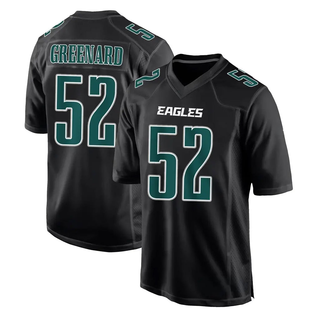Johmsee P.Eagles #52 Jonathan Greenard Player Carbon Black Fashion Home Game Stitched Jerseys