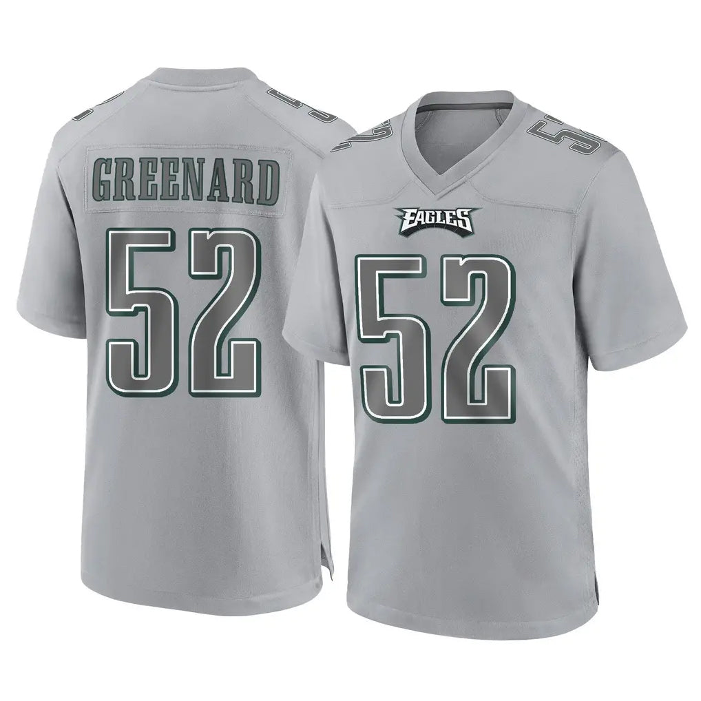 Johmsee P.Eagles #52 Jonathan Greenard Player Gray Atmosphere Fashion Home Game Stitched Jerseys
