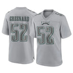 Johmsee P.Eagles #52 Jonathan Greenard Player Gray Atmosphere Fashion Home Game Stitched Jerseys
