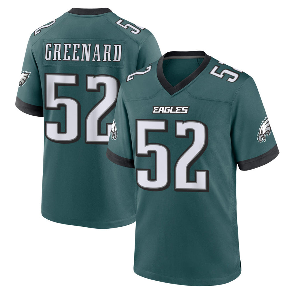 Johmsee P.Eagles #52 Jonathan Greenard Player Green Home Game Stitched Jerseys