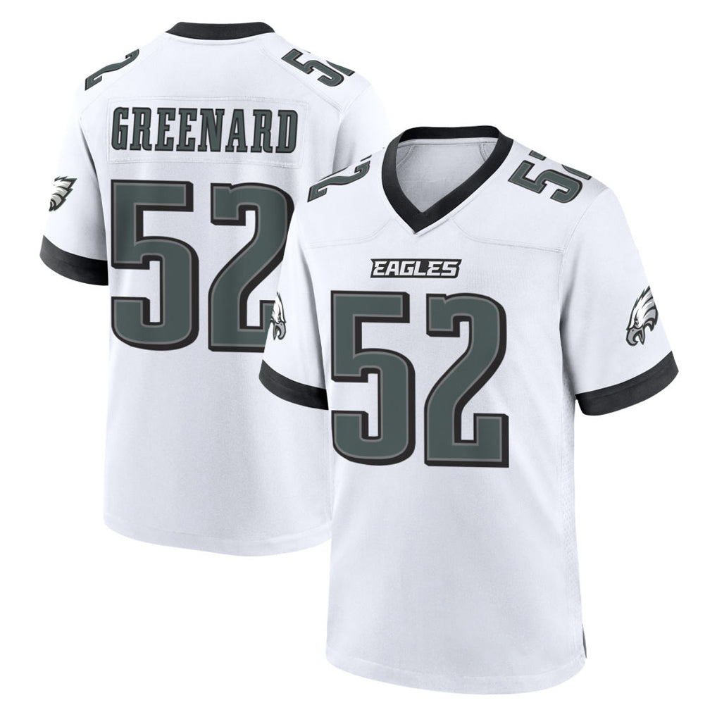Johmsee P.Eagles #52 Jonathan Greenard Player White Game Home Stitched Jerseys
