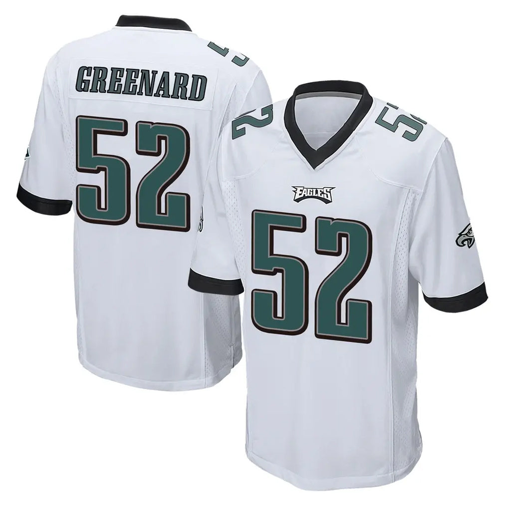 Johmsee P.Eagles #52 Jonathan Greenard Player White Home Game Stitched Jerseys