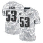 Johmsee P.Eagles #53 Zack Baun Player Arctic Camo Salute to Service Limited Game Stitched Jerseys