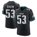 Johmsee P.Eagles #53 Zack Baun Player Black Game Home Stitched Jerseys