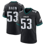 Johmsee P.Eagles #53 Zack Baun Player Black Game Home Stitched Jerseys