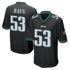 Johmsee P.Eagles #53 Zack Baun Player Black Home Game Stitched Jerseys