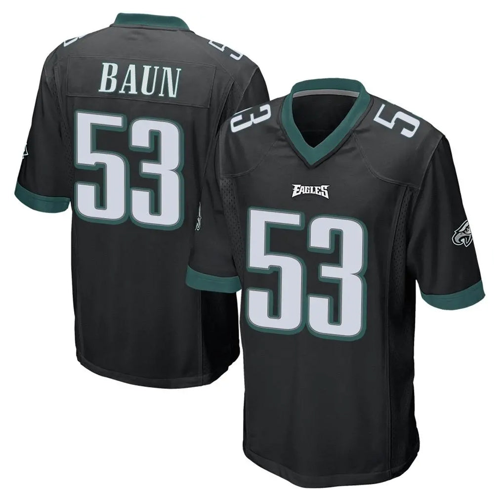 Johmsee P.Eagles #53 Zack Baun Player Black Home Game Stitched Jerseys