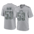 Johmsee P.Eagles #53 Zack Baun Player Gray Atmosphere Fashion Home Game Stitched Jerseys