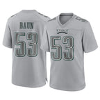 Johmsee P.Eagles #53 Zack Baun Player Gray Atmosphere Fashion Home Game Stitched Jerseys