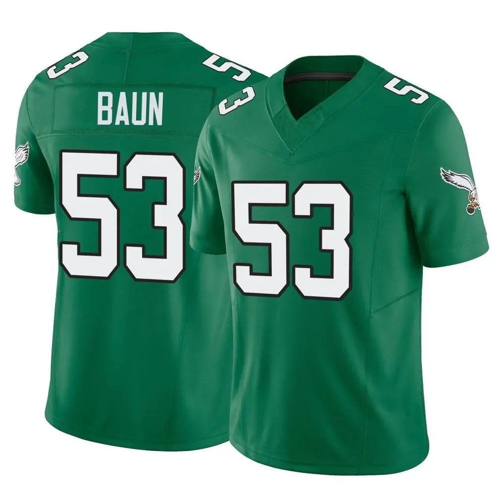 Johmsee P.Eagles #53 Zack Baun Player Green Kelly Alternate Vapor F.U.S.E. Home Game Stitched Jerseys