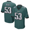 Johmsee P.Eagles #53 Zack Baun Player Team Color Green Home Game Stitched Jerseys