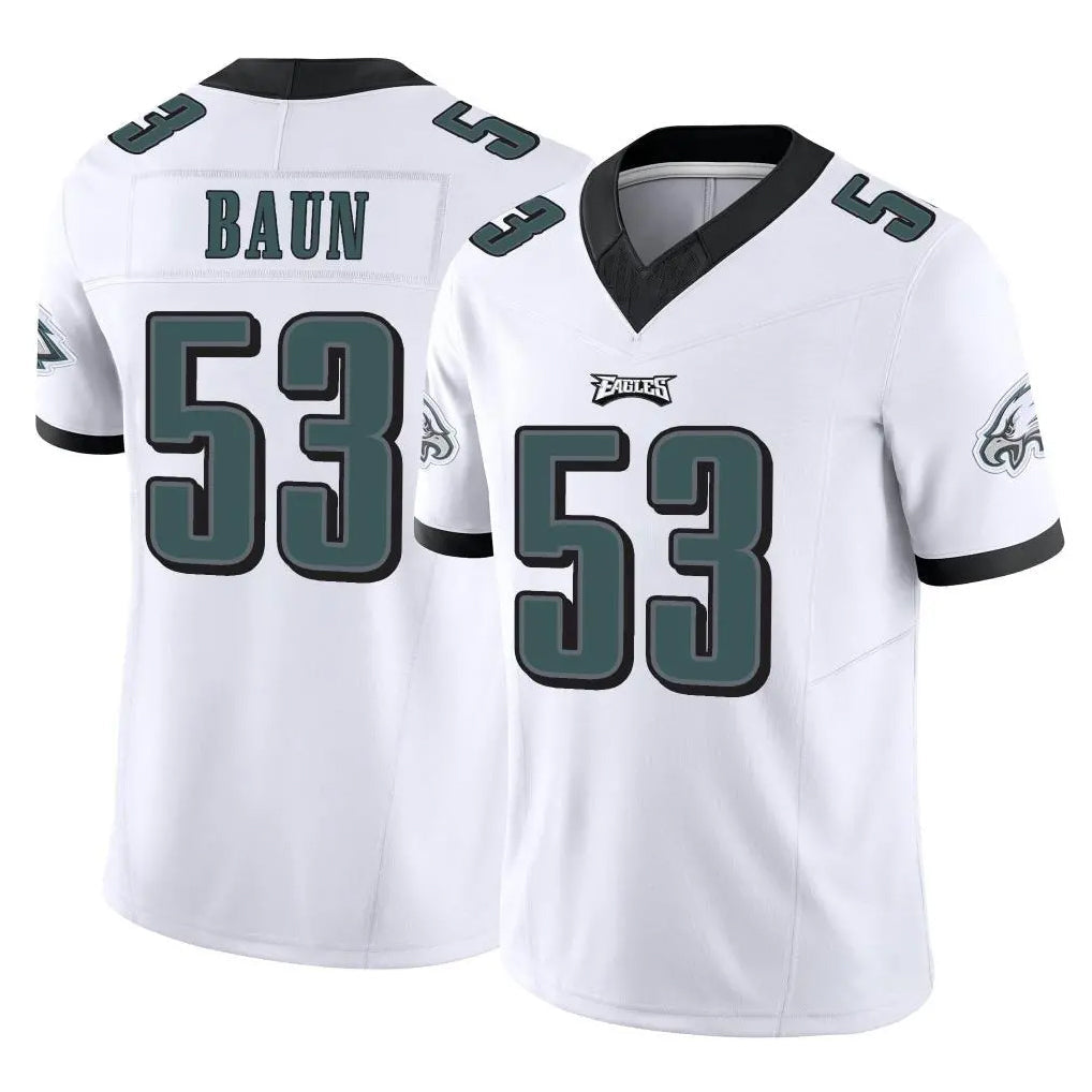 Johmsee P.Eagles #53 Zack Baun Player White Limited Vapor F.U.S.E. Home Game Stitched Jerseys