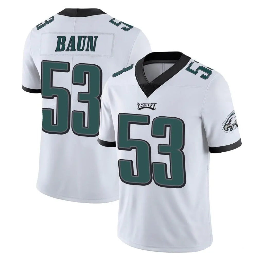 Johmsee P.Eagles #53 Zack Baun Player White Limited Vapor Untouchable Home Game Stitched Jerseys