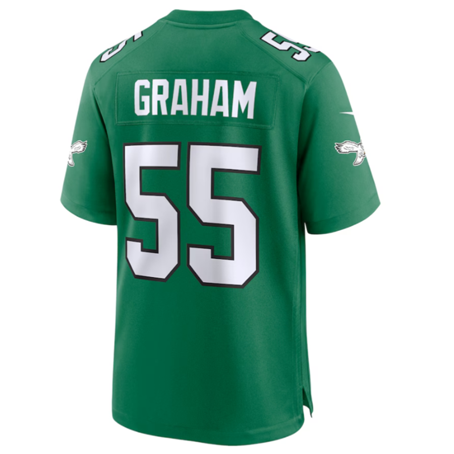 Johmsee P.Eagles #55 Brandon Graham Green Alternate Game Jersey Stitched American Jerseys