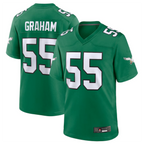 Johmsee P.Eagles #55 Brandon Graham Kelly Green Alternate Game Stitched Jerseys