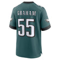Johmsee P.Eagles #55 Brandon Graham Midnight Green Team Game Stitched Jerseys