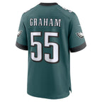 Johmsee P.Eagles #55 Brandon Graham Midnight Green Team Game Stitched Jerseys