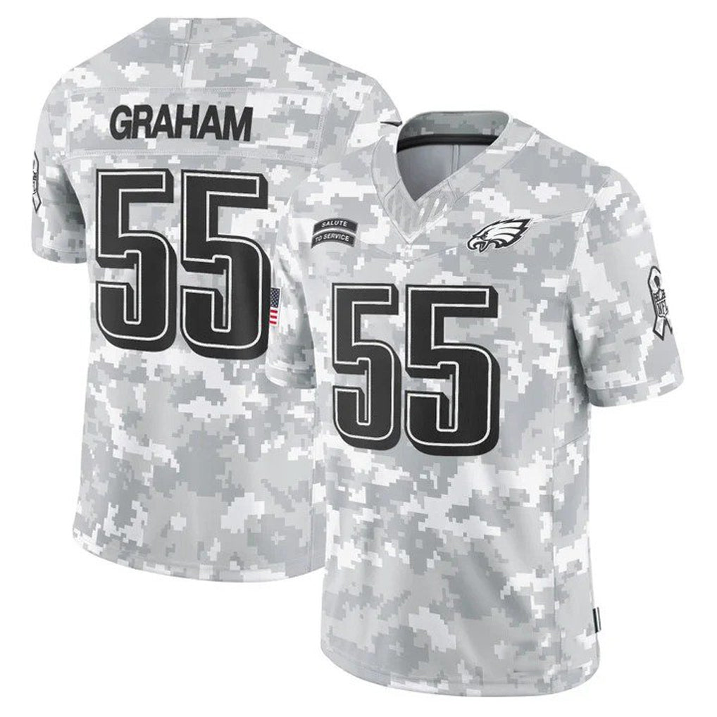 Johmsee P.Eagles #55 Brandon Graham Player Arctic Camo Salute to Service Limited Stitched Jerseys