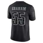 Johmsee P.Eagles #55 Brandon Graham Player Black REFLECTIVE Limited Stitched Jerseys