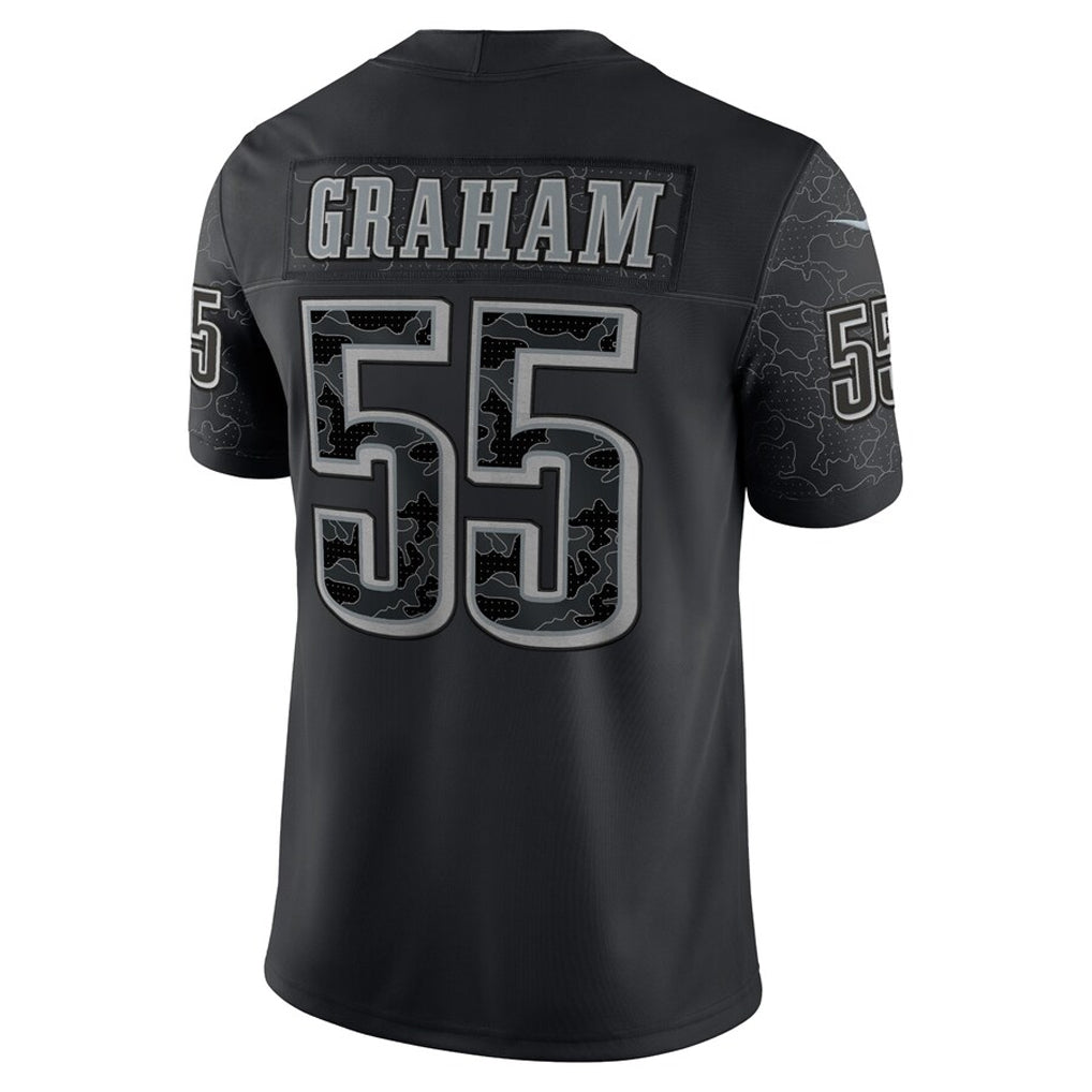 Johmsee P.Eagles #55 Brandon Graham Player Black REFLECTIVE Limited Stitched Jerseys