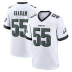 Johmsee P.Eagles #55 Brandon Graham Player White Home Game Stitched Jerseys