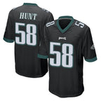 Johmsee P.Eagles #58 Jalyx Hunt Player Black Home Game Stitched Jerseys