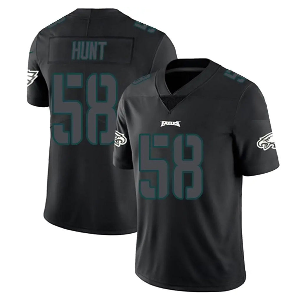 Johmsee P.Eagles #58 Jalyx Hunt Player Limited Black Impact Home Game Stitched Jerseys