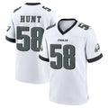 Johmsee P.Eagles #58 Jalyx Hunt Player White Game Home Stitched Jerseys