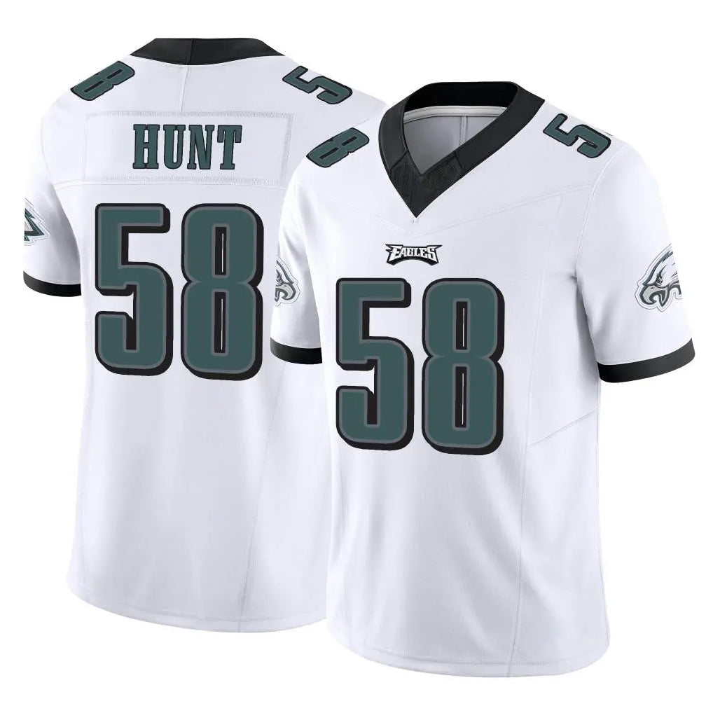 Johmsee P.Eagles #58 Jalyx Hunt Player White Limited Vapor F.U.S.E. Home Game Stitched Jerseys