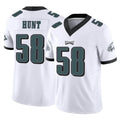 Johmsee P.Eagles #58 Jalyx Hunt Player White Limited Vapor F.U.S.E. Home Game Stitched Jerseys