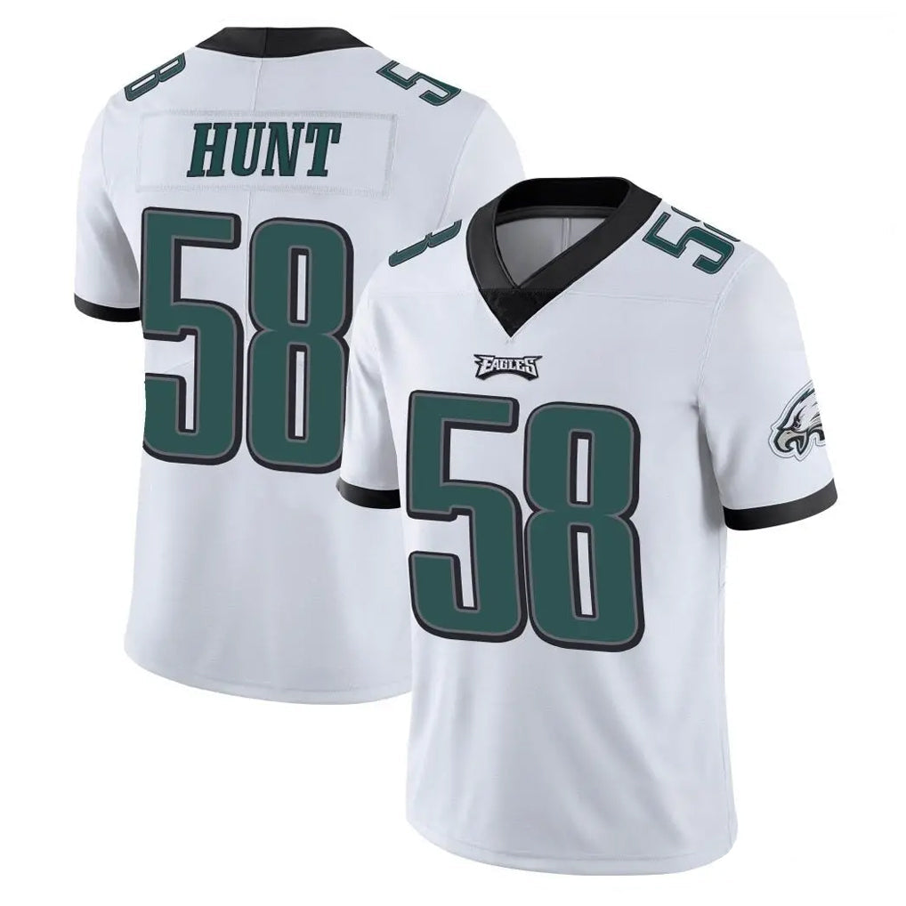 Johmsee P.Eagles #58 Jalyx Hunt Player White Limited Vapor Untouchable Home Game Stitched Jerseys