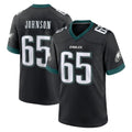 Johmsee P.Eagles #65 Lane Johnson Player Black Game Home Stitched Jerseys